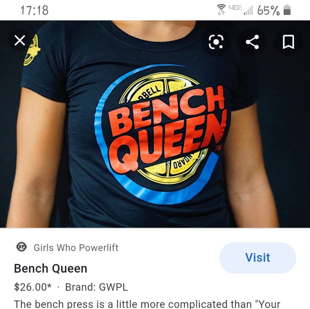 ISO Gwpl bench queen shirt